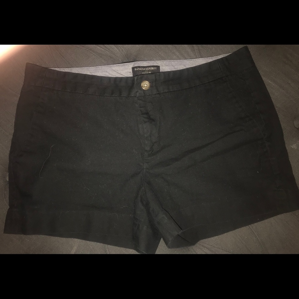 Banana Republic Black Twill Shorts